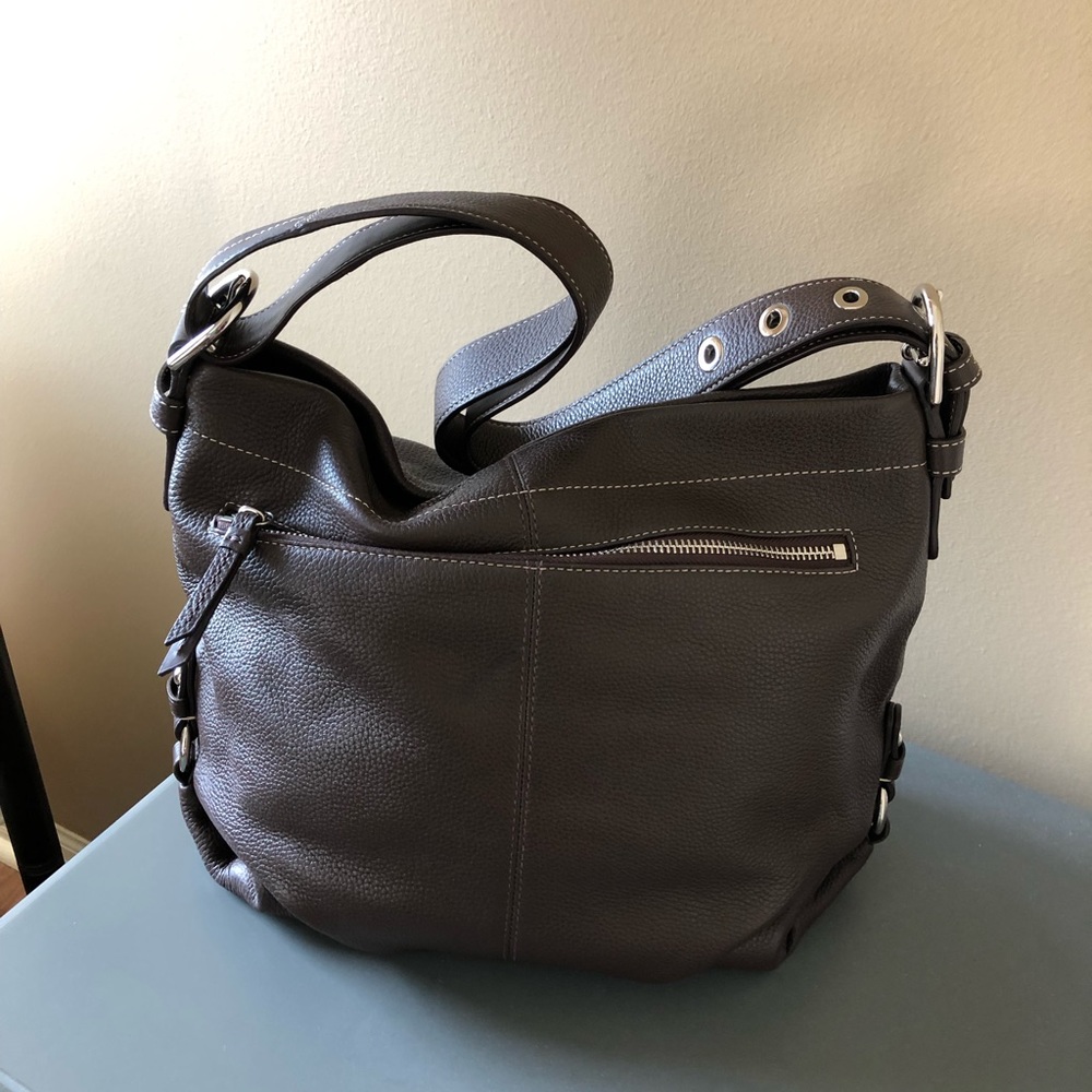 Coach Women's Dark Brown Leather Shoulder Bag - Picture 2 of 7